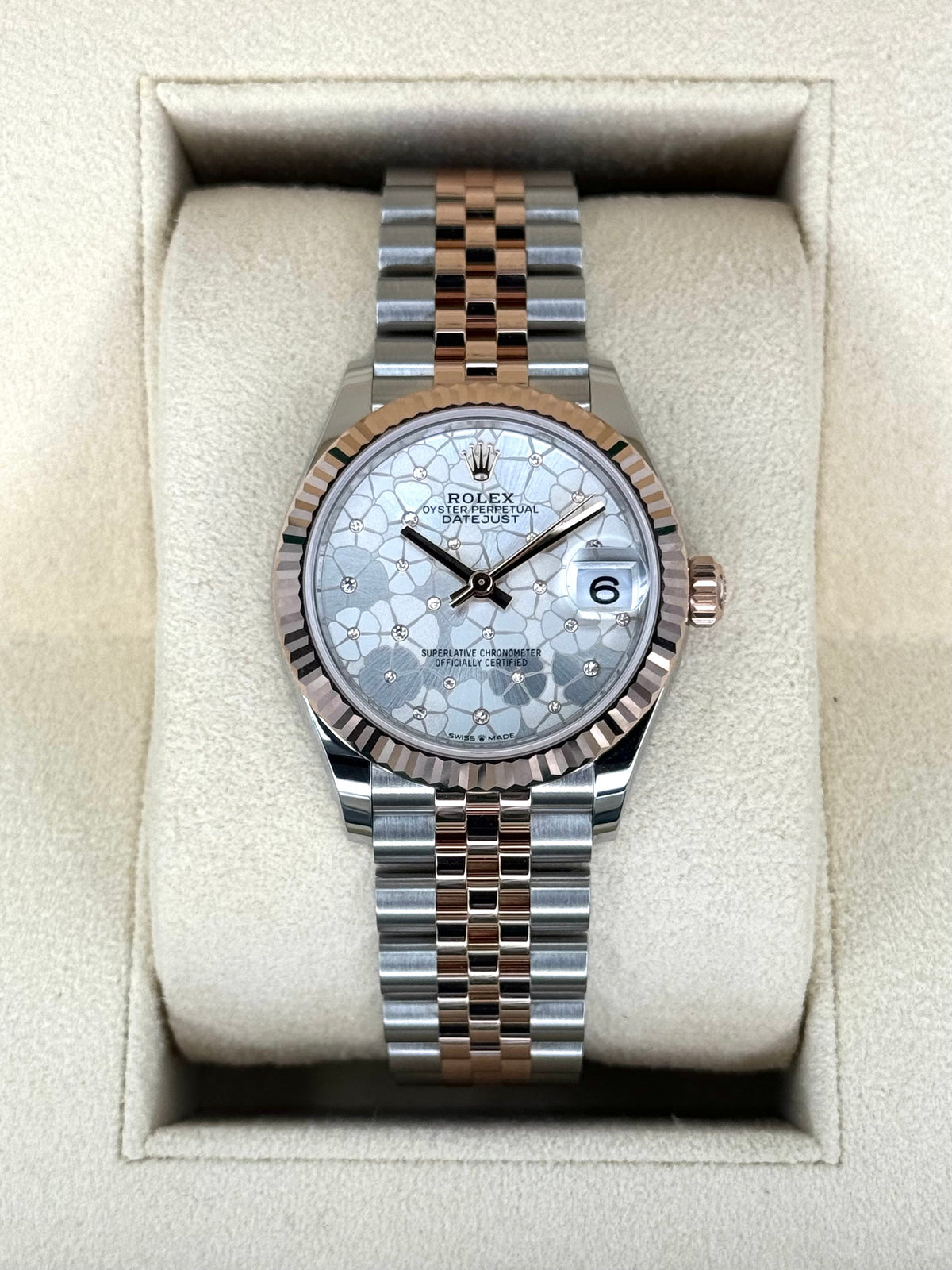 NEW 2024 Rolex Ladies Datejust 31mm 278271 Jubilee Floral Motif Dial