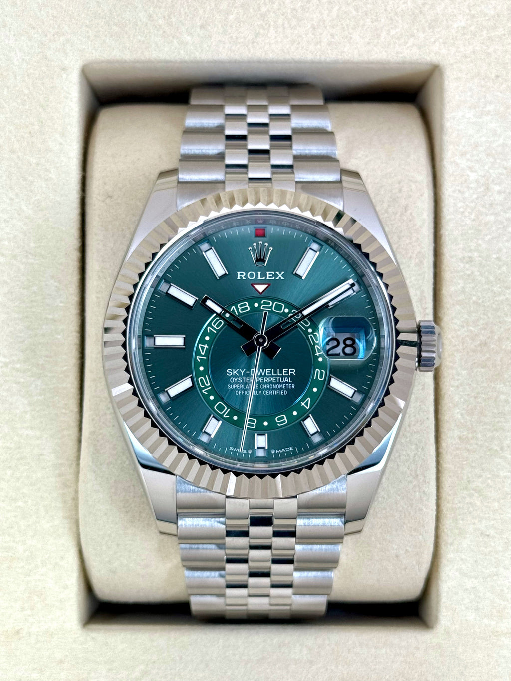 NEW 2026 Rolex Sky-Dweller 42mm 336934 Jubilee Green Dial