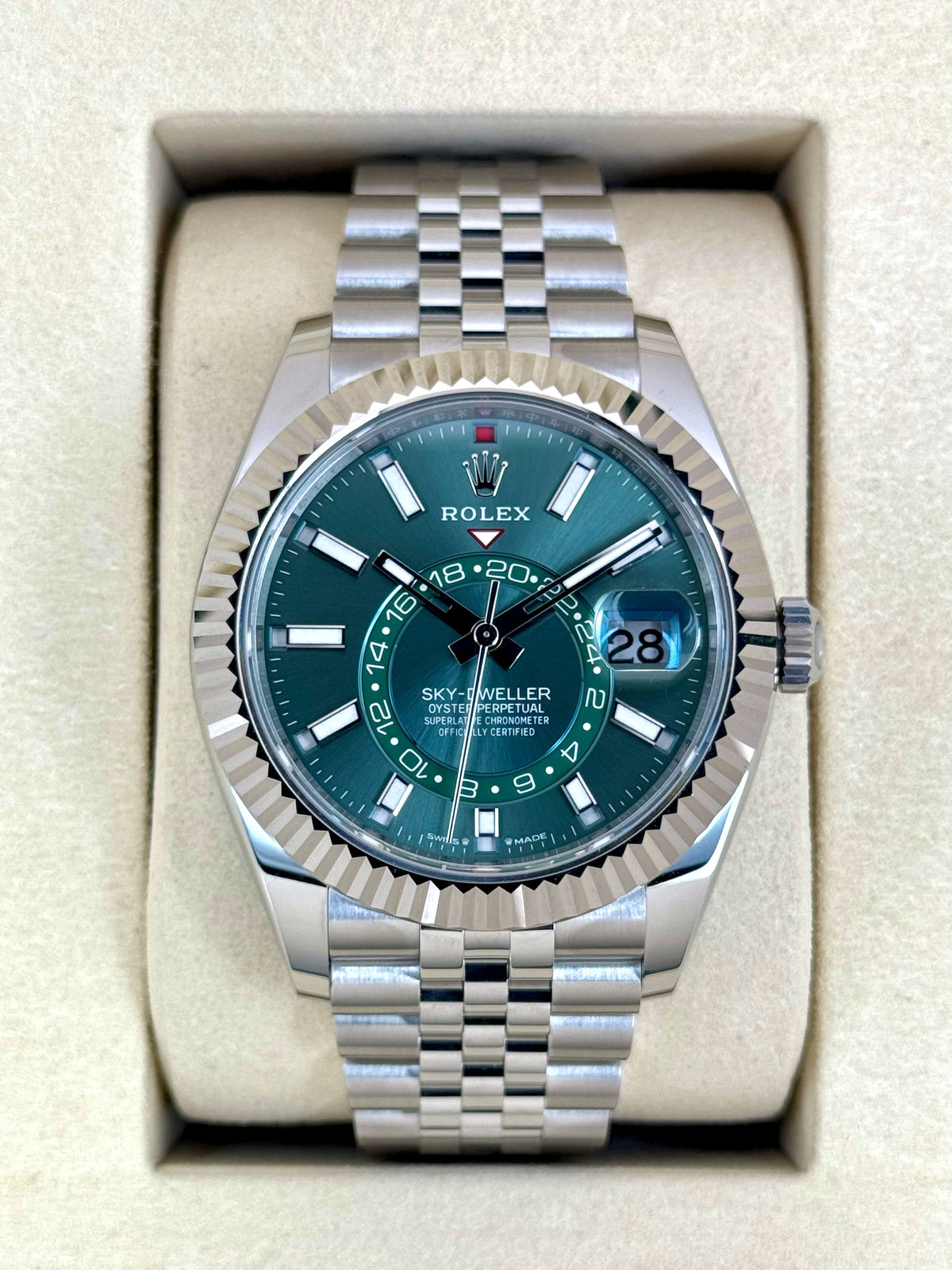 NEW 2026 Rolex Sky-Dweller 42mm 336934 Jubilee Green Dial