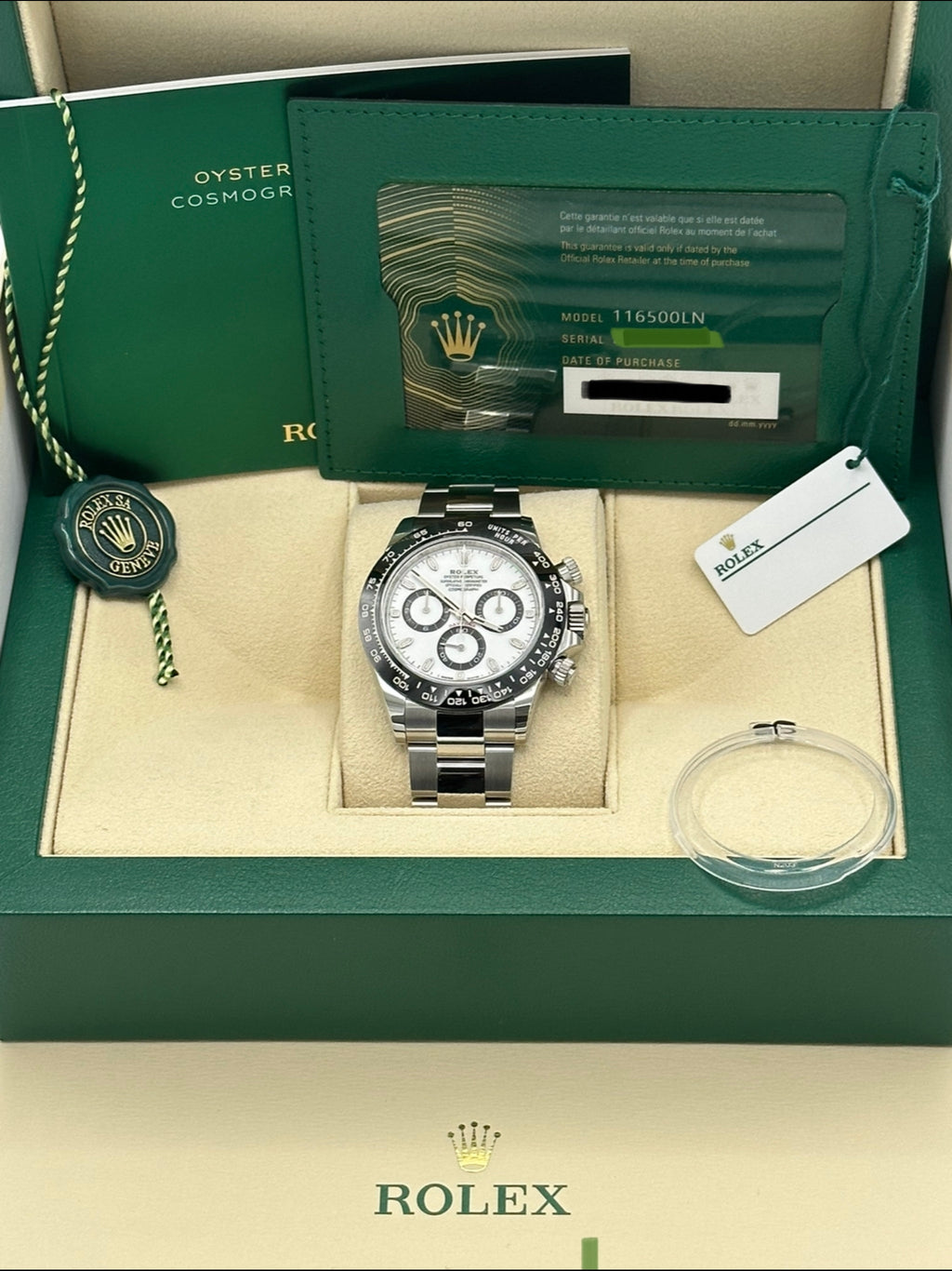 NEW 2023 Rolex Daytona 40mm 116500LN Stainless Steel Panda Dial
