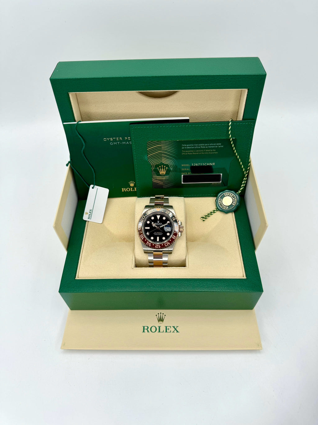 NEW 2022 Rolex GMT-Master II "Rootbeer" 40mm 126711CHNR Two-Tone