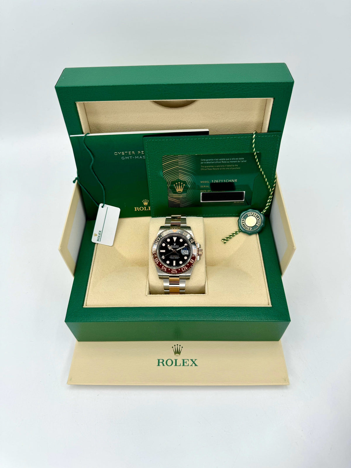 NEW 2022 Rolex GMT-Master II "Rootbeer" 40mm 126711CHNR Two-Tone