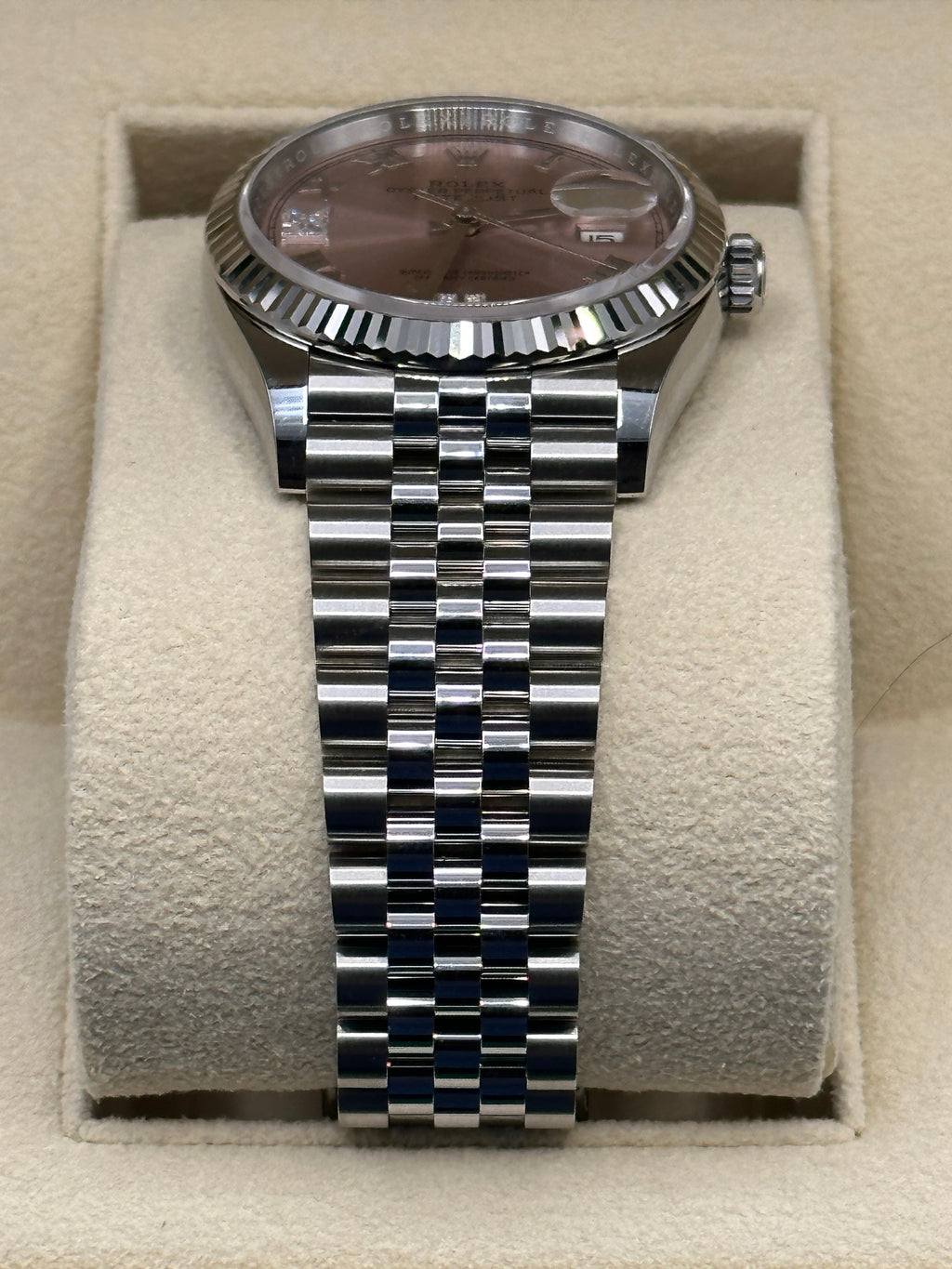 2023 Rolex Datejust 36mm 126234 Jubilee Pink Dial Diamond VI & IX