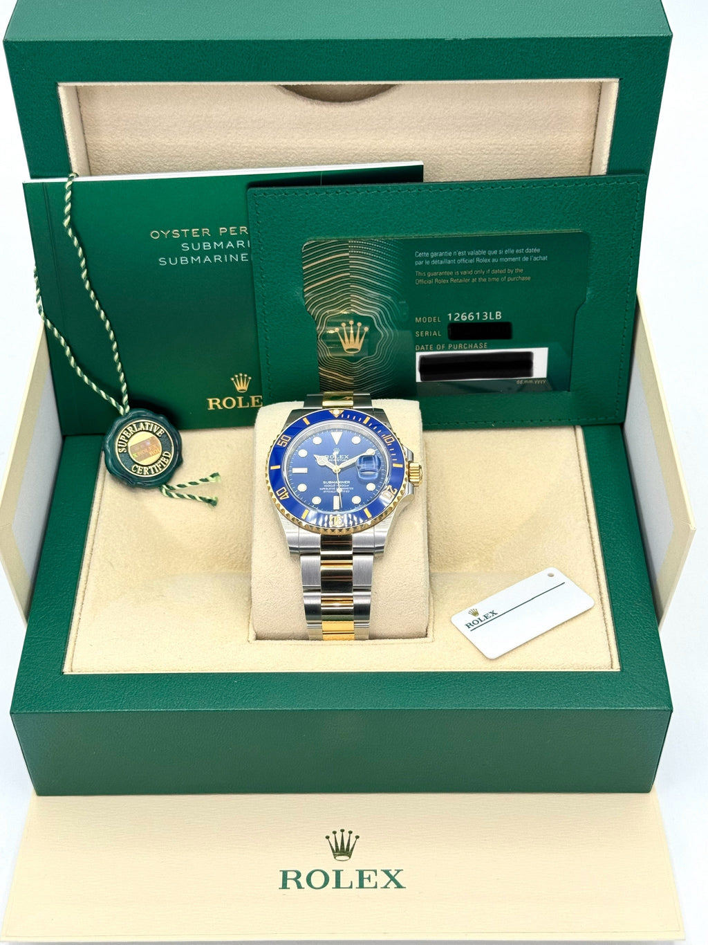 NEW 2023 Rolex Submariner "Bluesy" 41mm 126613LB Blue Dial