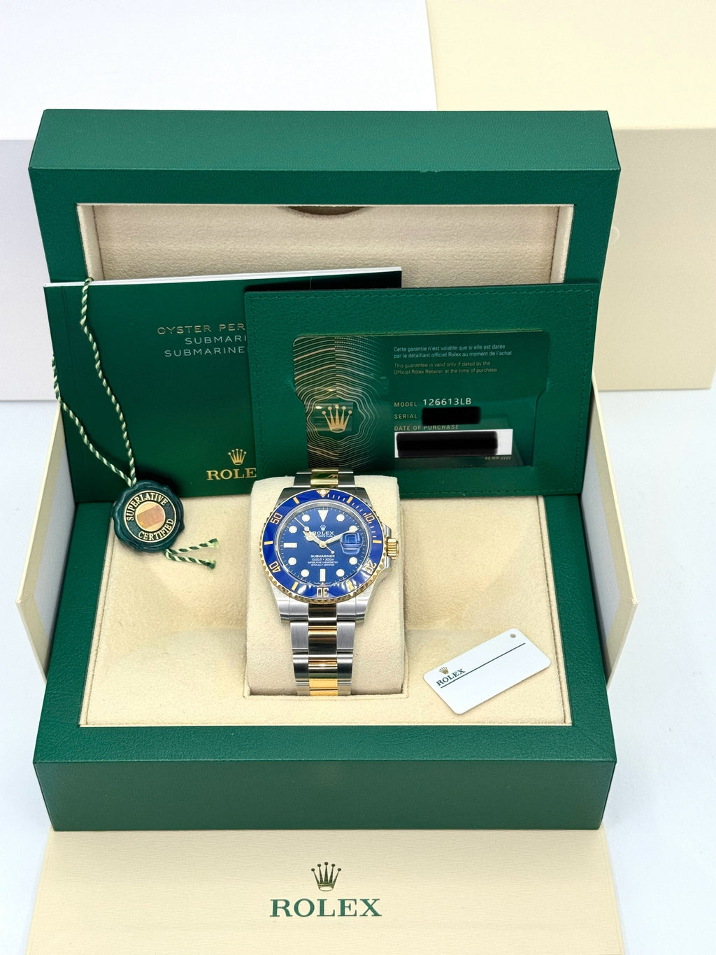NEW 2023 Rolex Submariner "Bluesy" 41mm 126613LB Blue Dial