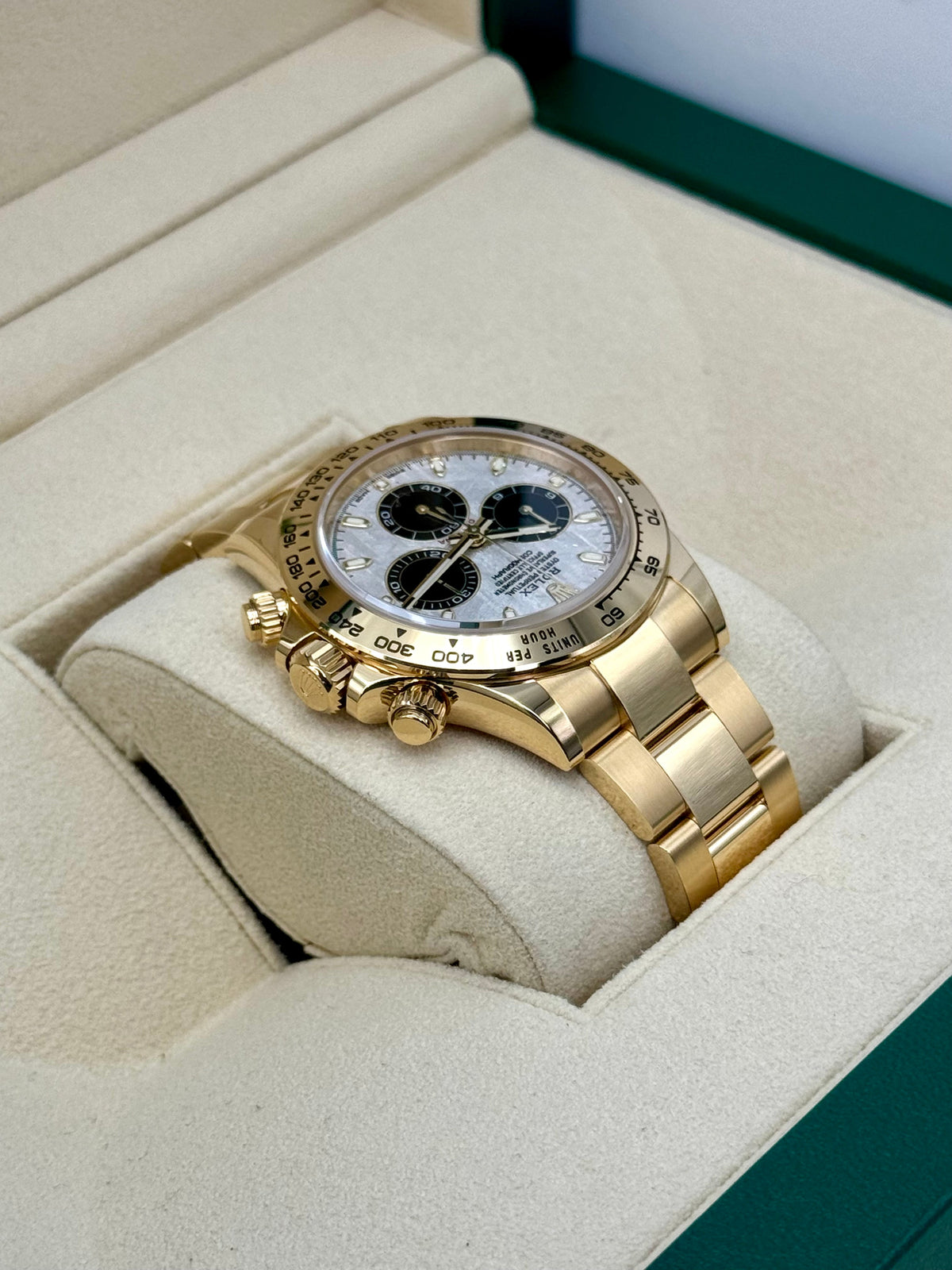 NEW 2023 Rolex Daytona 40mm 116508 Yellow Gold Meteorite Dial