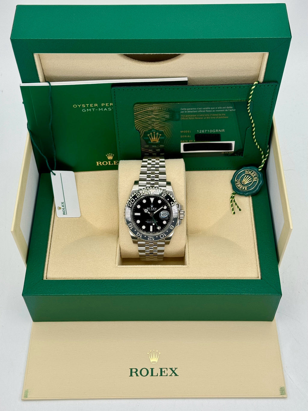 NEW 2024 Rolex GMT-Master II "Bruce Wayne" 40mm 126710GRNR Jubilee