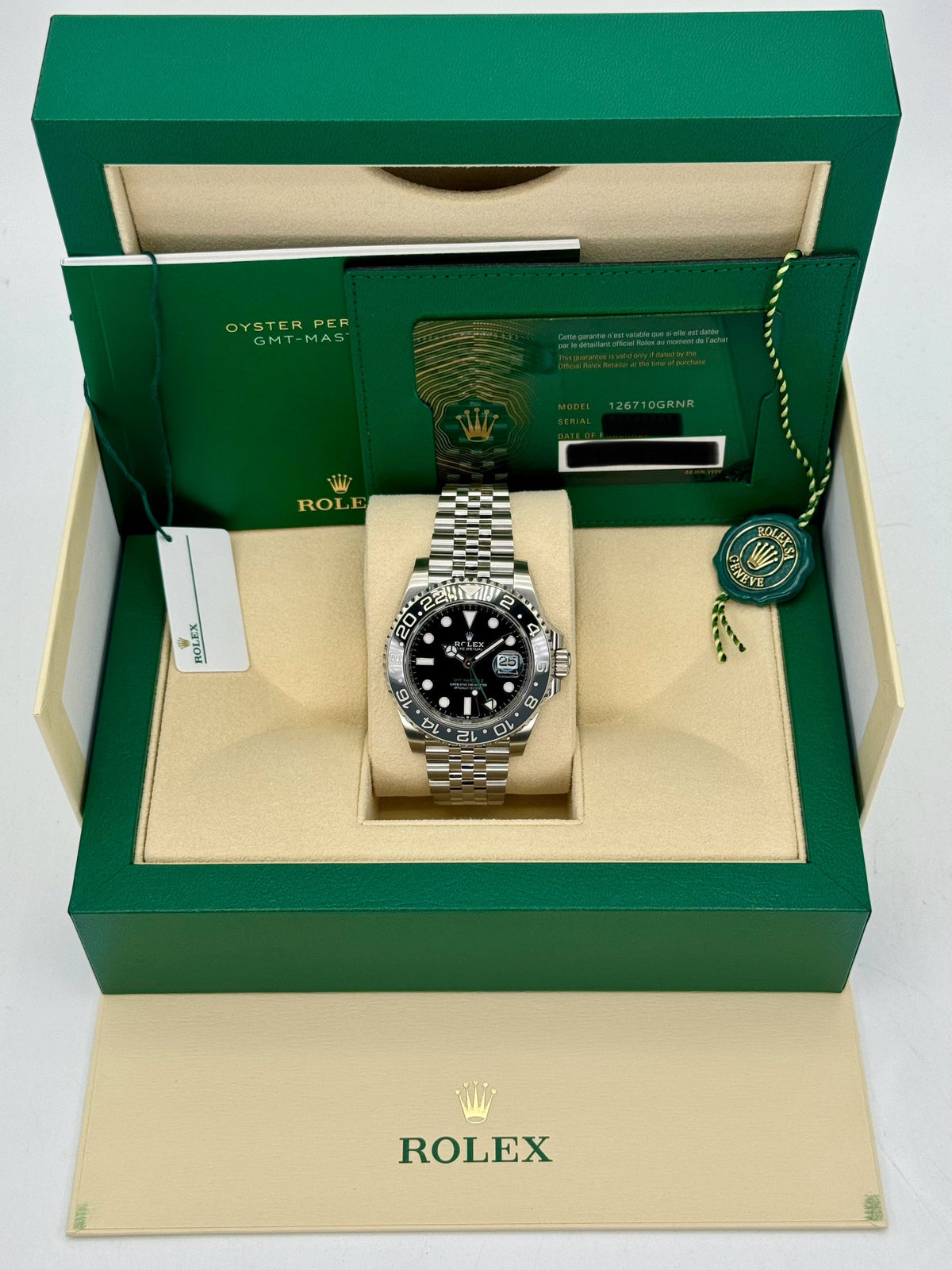 NEW 2024 Rolex GMT-Master II "Bruce Wayne" 40mm 126710GRNR Jubilee