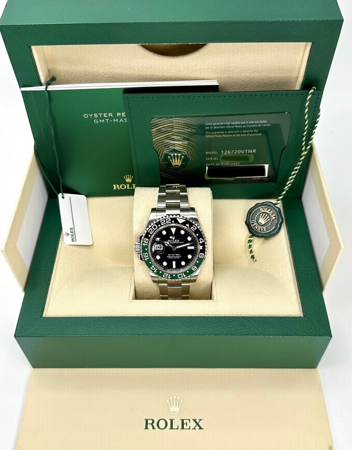 NEW 2024 Rolex GMT-Master II "Sprite" 40mm 126720VTNR Oyster