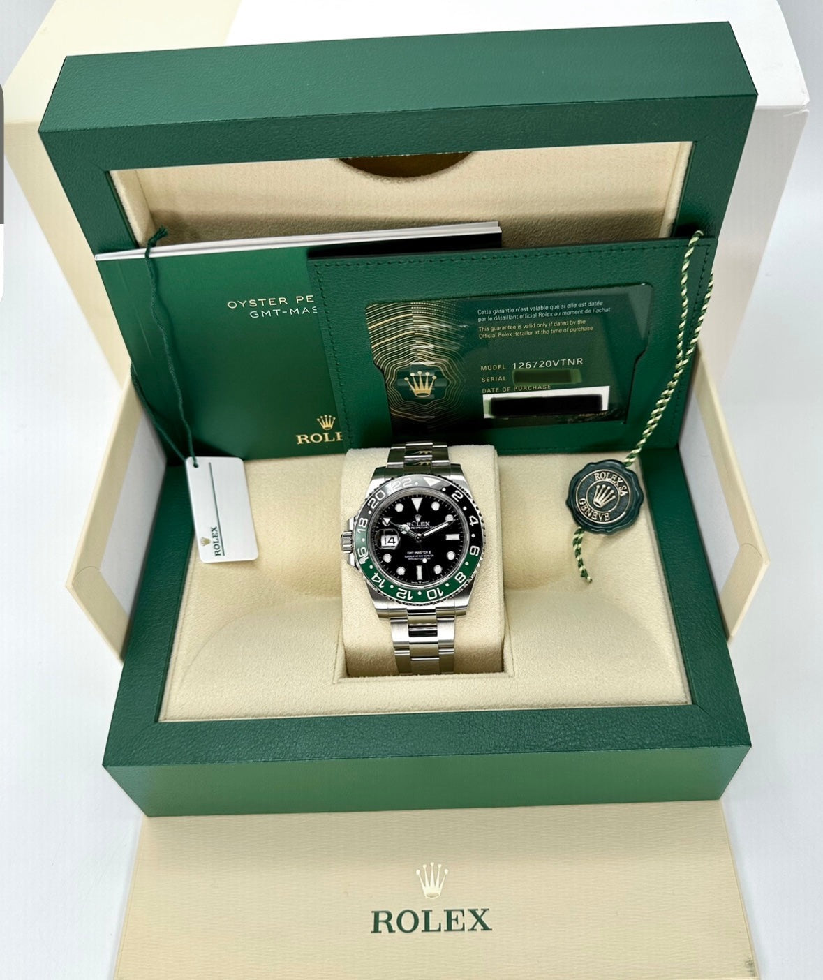 NEW 2024 Rolex GMT-Master II "Sprite" 40mm 126720VTNR Oyster
