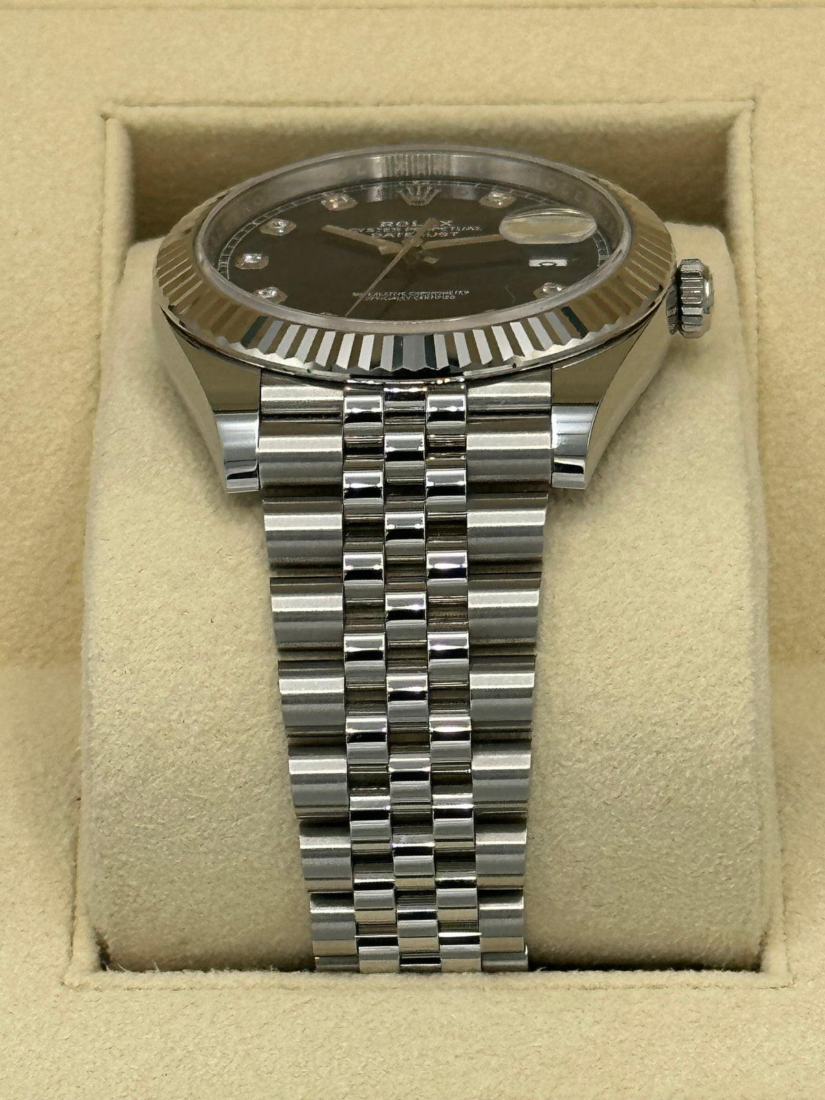 2022 Rolex Datejust 41mm 126334 Jubilee Blue Diamond Dial