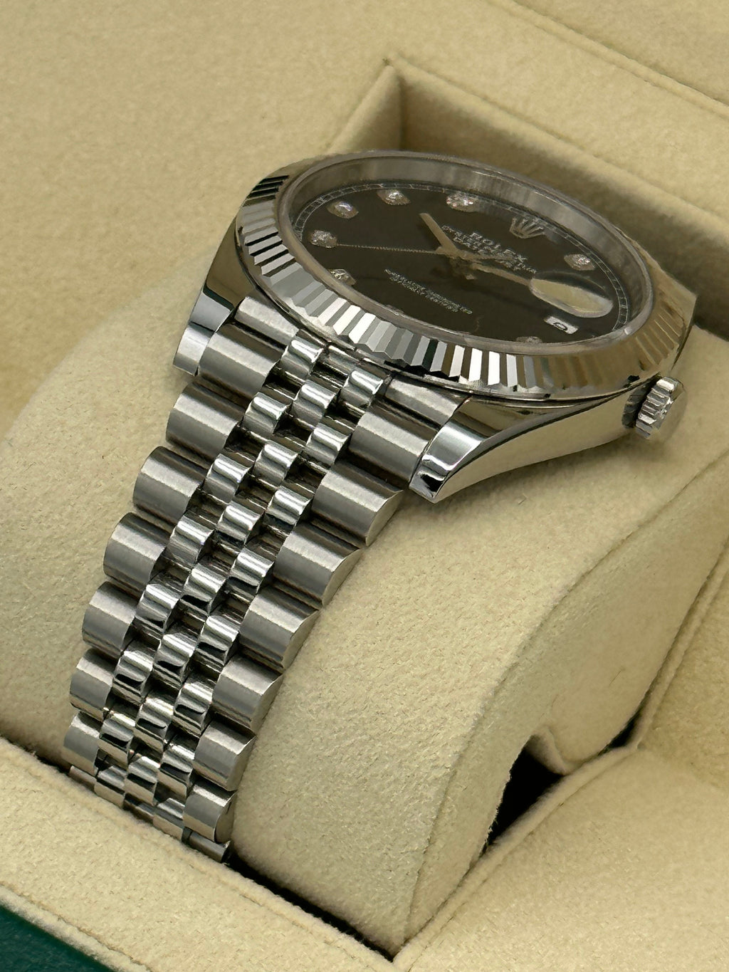 2022 Rolex Datejust 41mm 126334 Jubilee Blue Diamond Dial