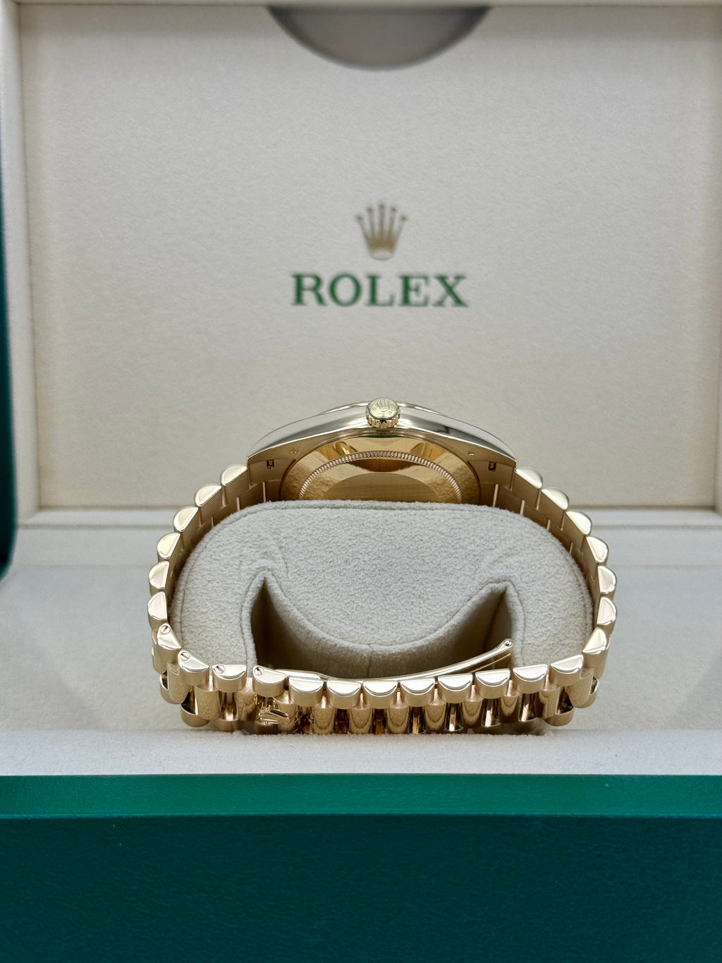 2023 Rolex Day-Date 40mm 228238 Black Diamond Baguette Dial