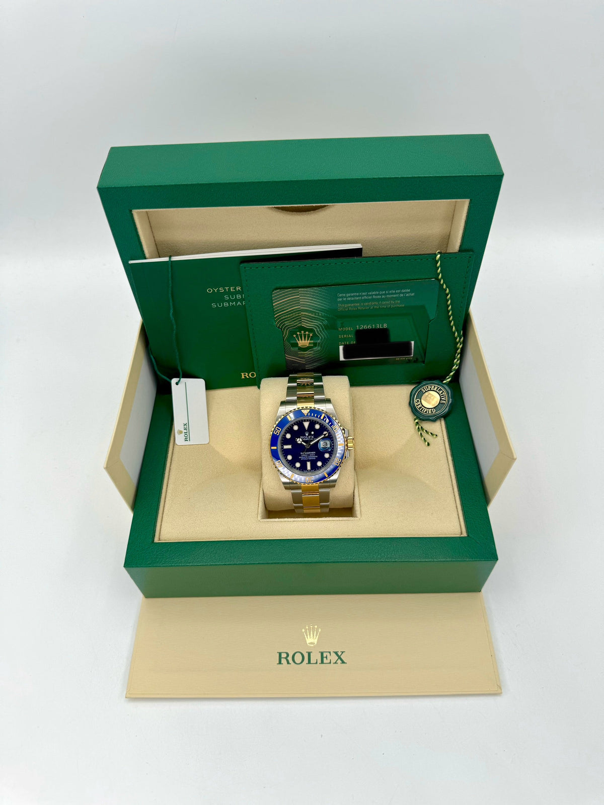 NEW 2024 Rolex Submariner "Bluesy" 41mm 126613LB Two-Tone Blue Dial