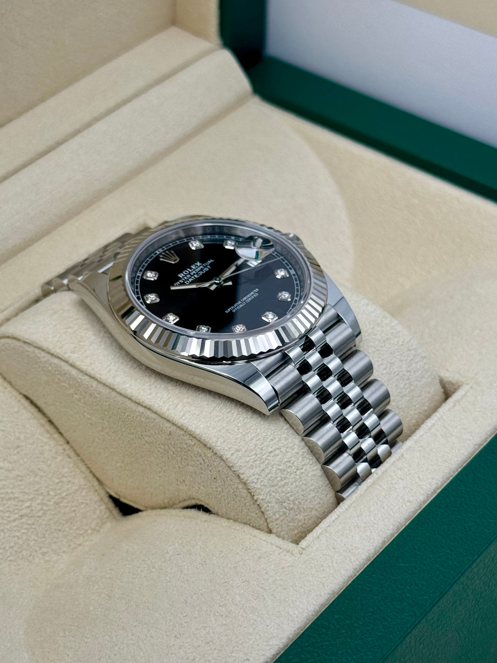 NEW 2025 Rolex Datejust 41mm 126334 Jubilee Black Diamond Dial
