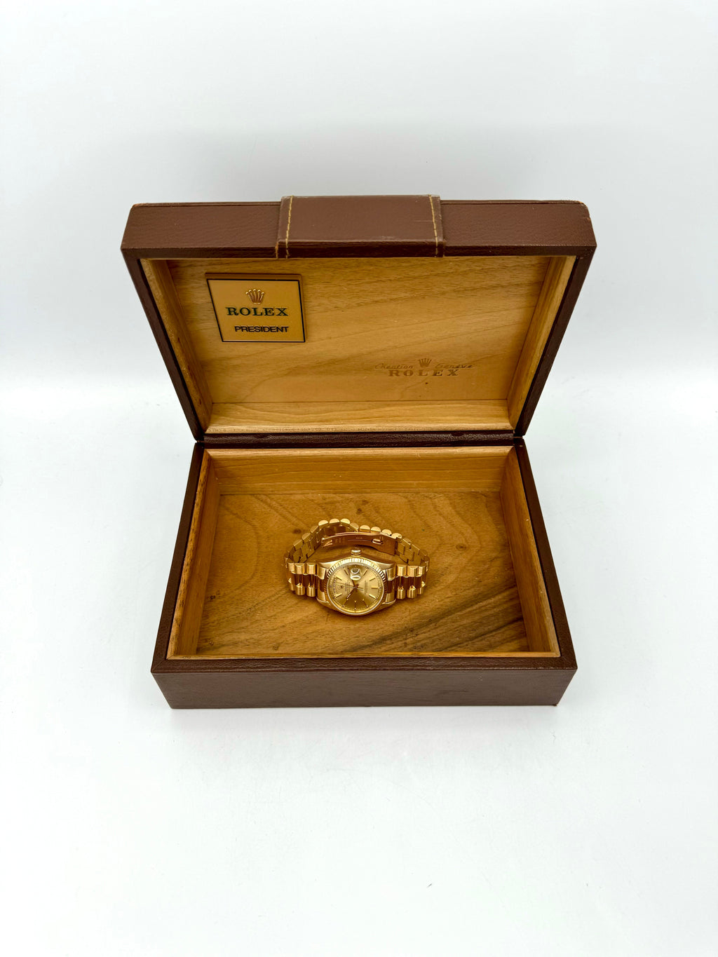 1985 Rolex Day-Date 36mm 18038 Presidential Champagne Dial