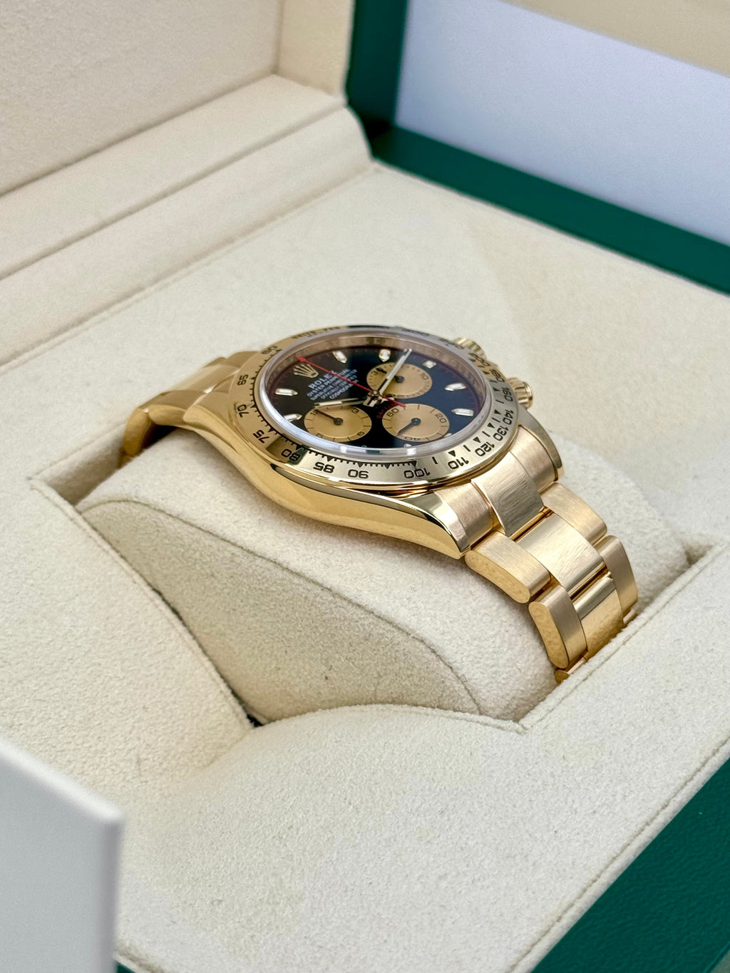 2023 Rolex Daytona "Paul Newman" 40mm 116508 Yellow Gold Black Dial