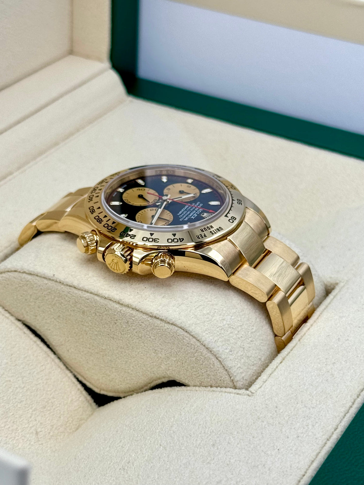 2023 Rolex Daytona "Paul Newman" 40mm 116508 Yellow Gold Black Dial