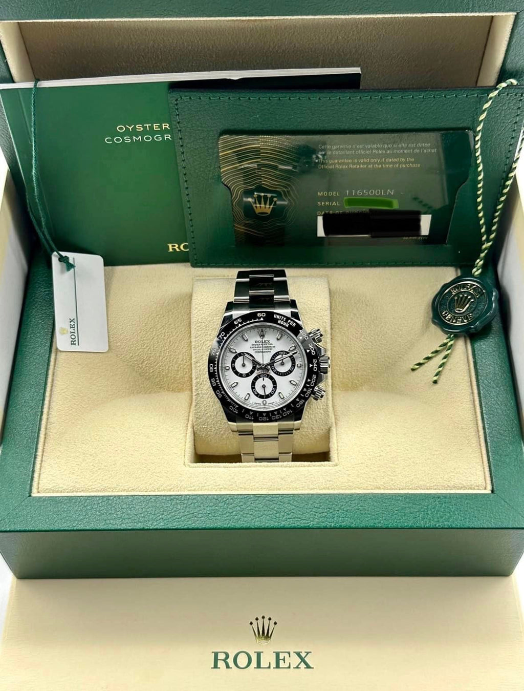NEW 2023 Rolex Daytona 40mm 116500LN Stainless Steel Panda Dial