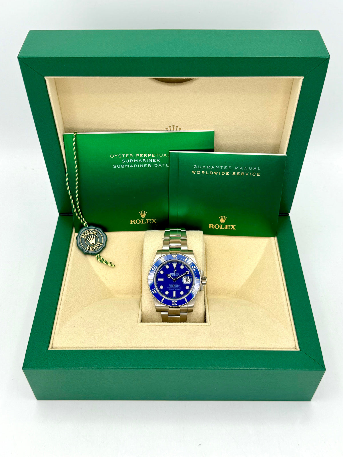 Rolex Submariner "Smurf" 40mm 116619LB White Gold Blue Dial