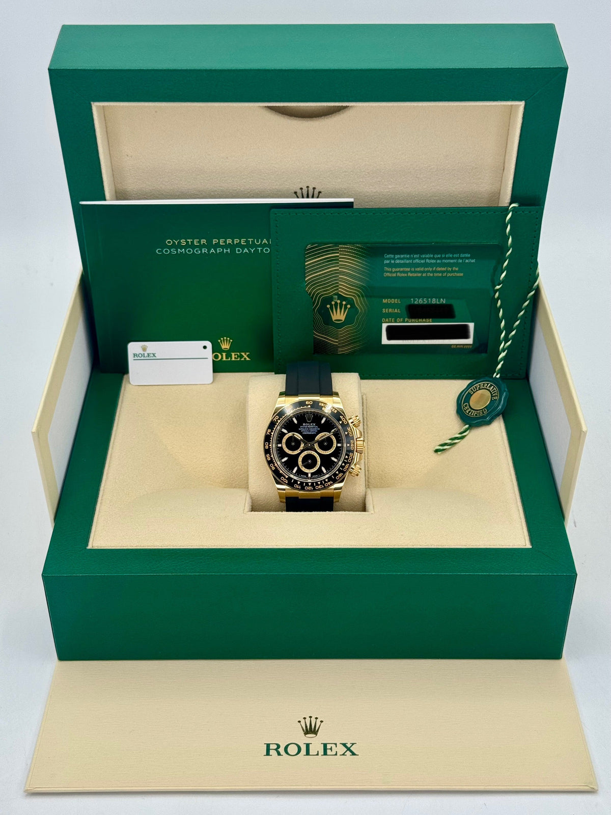 NEW 2025 Rolex Daytona 40mm 126518LN Yellow Gold Black Dial