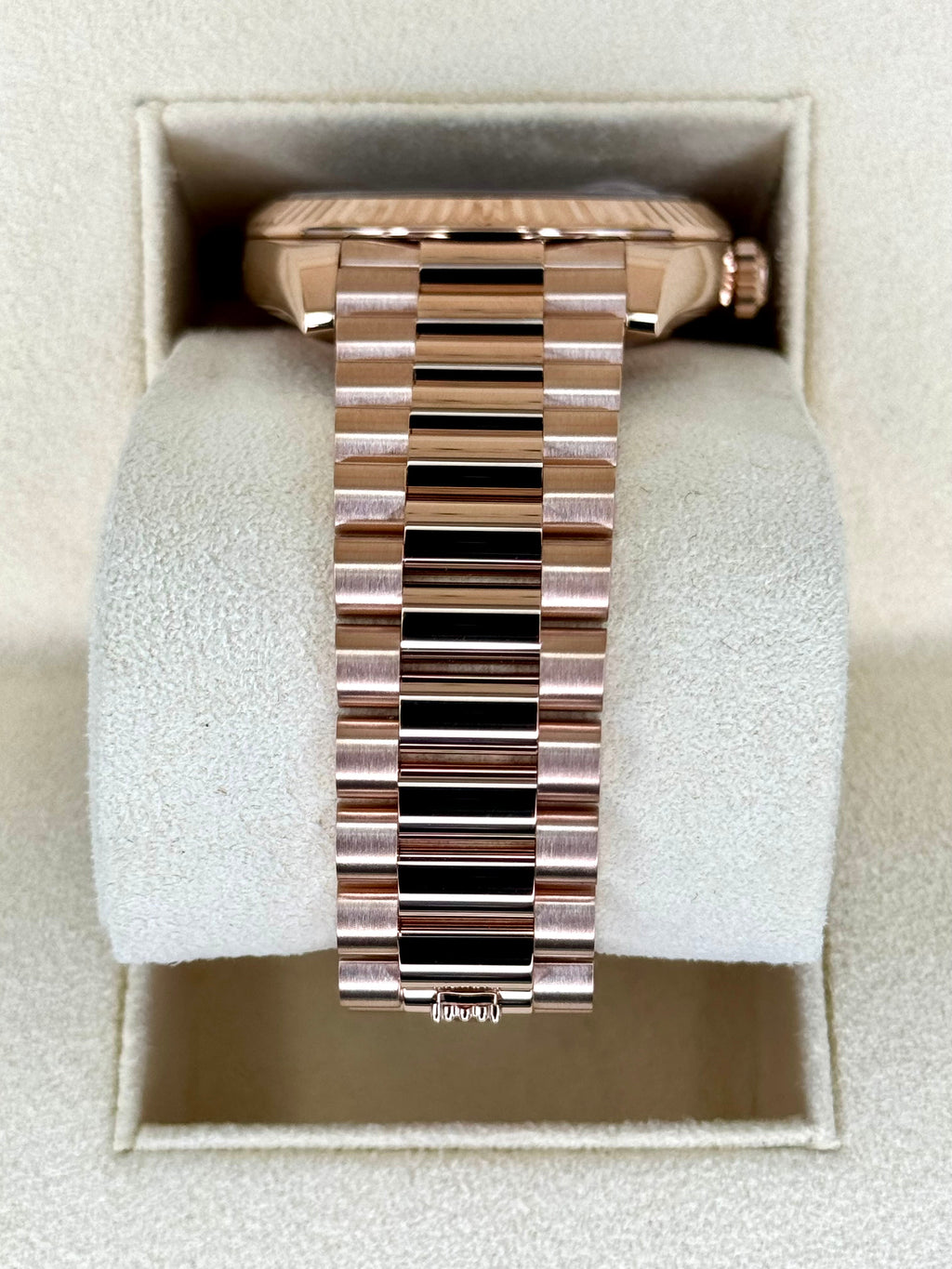 2024 Rolex Day-Date 40mm 228235 Rose Gold Chocolate Dial