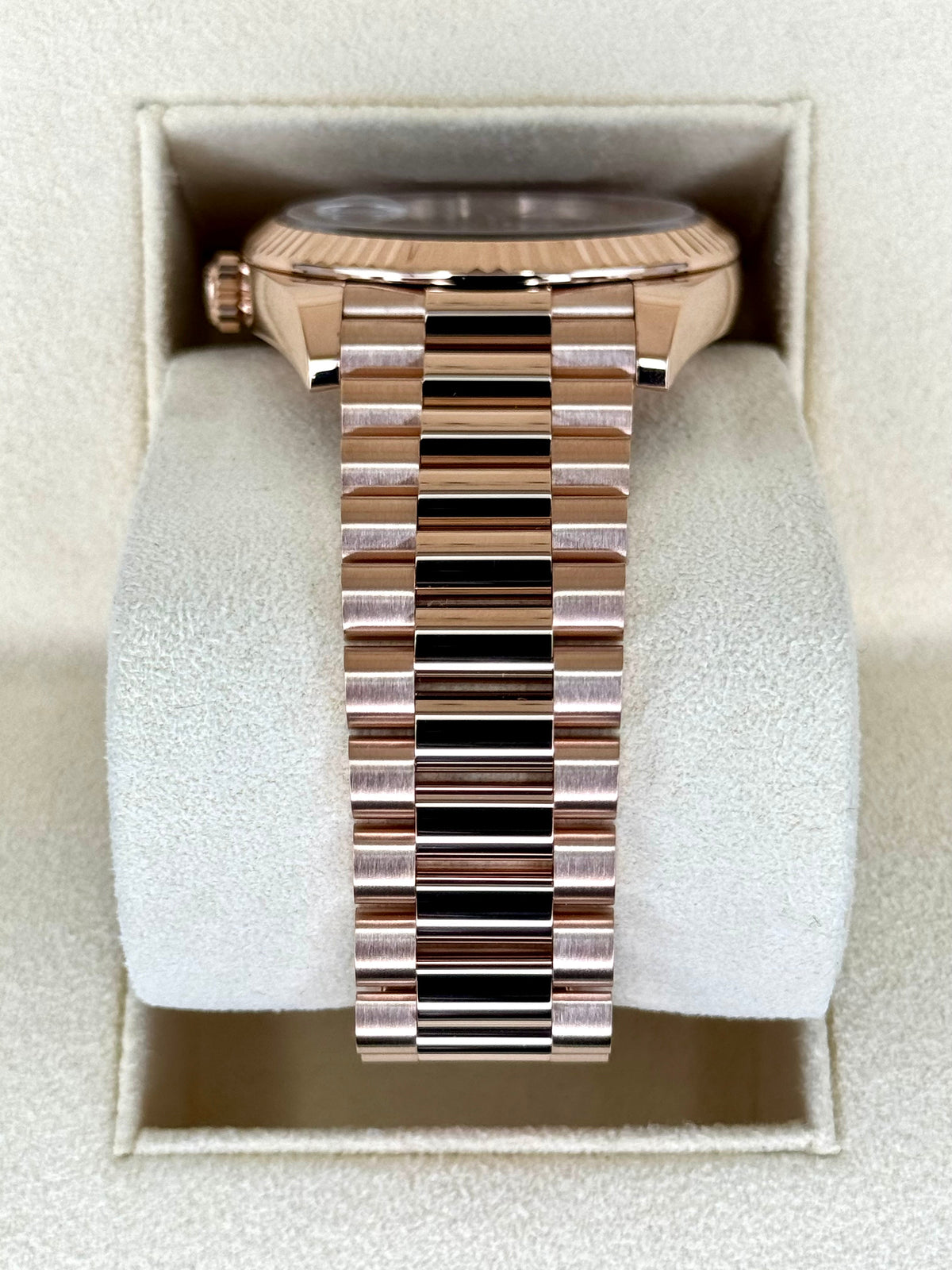 2024 Rolex Day-Date 40mm 228235 Rose Gold Chocolate Dial