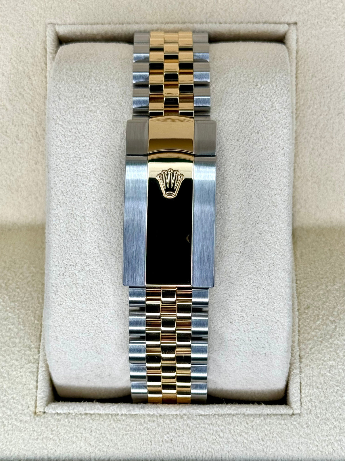 2023 Rolex Datejust 41mm 126333 Two-Tone Jubilee Black Diamond Dial