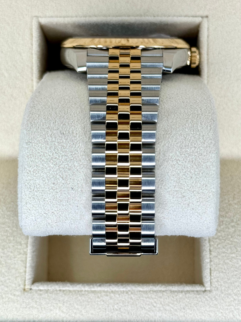 2023 Rolex Datejust 41mm 126333 Two-Tone Jubilee Black Diamond Dial