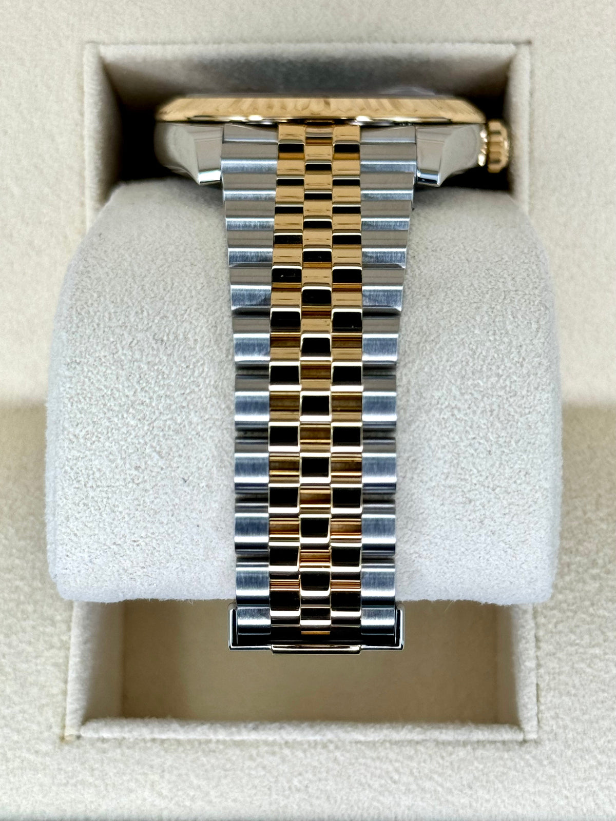 2023 Rolex Datejust 41mm 126333 Two-Tone Jubilee Black Diamond Dial