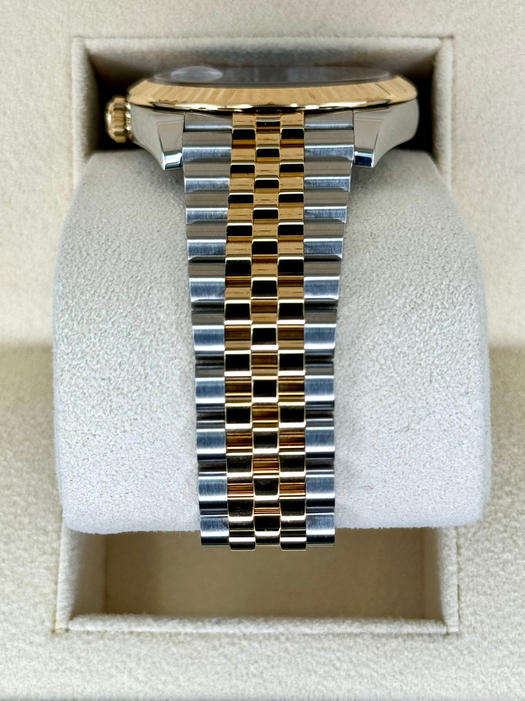 2023 Rolex Datejust 41mm 126333 Two-Tone Jubilee Black Diamond Dial
