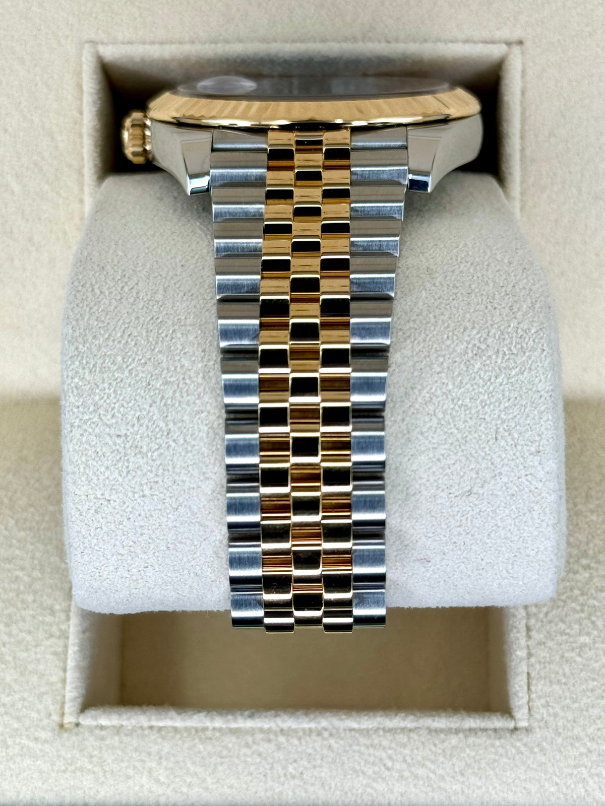 2023 Rolex Datejust 41mm 126333 Two-Tone Jubilee Black Diamond Dial