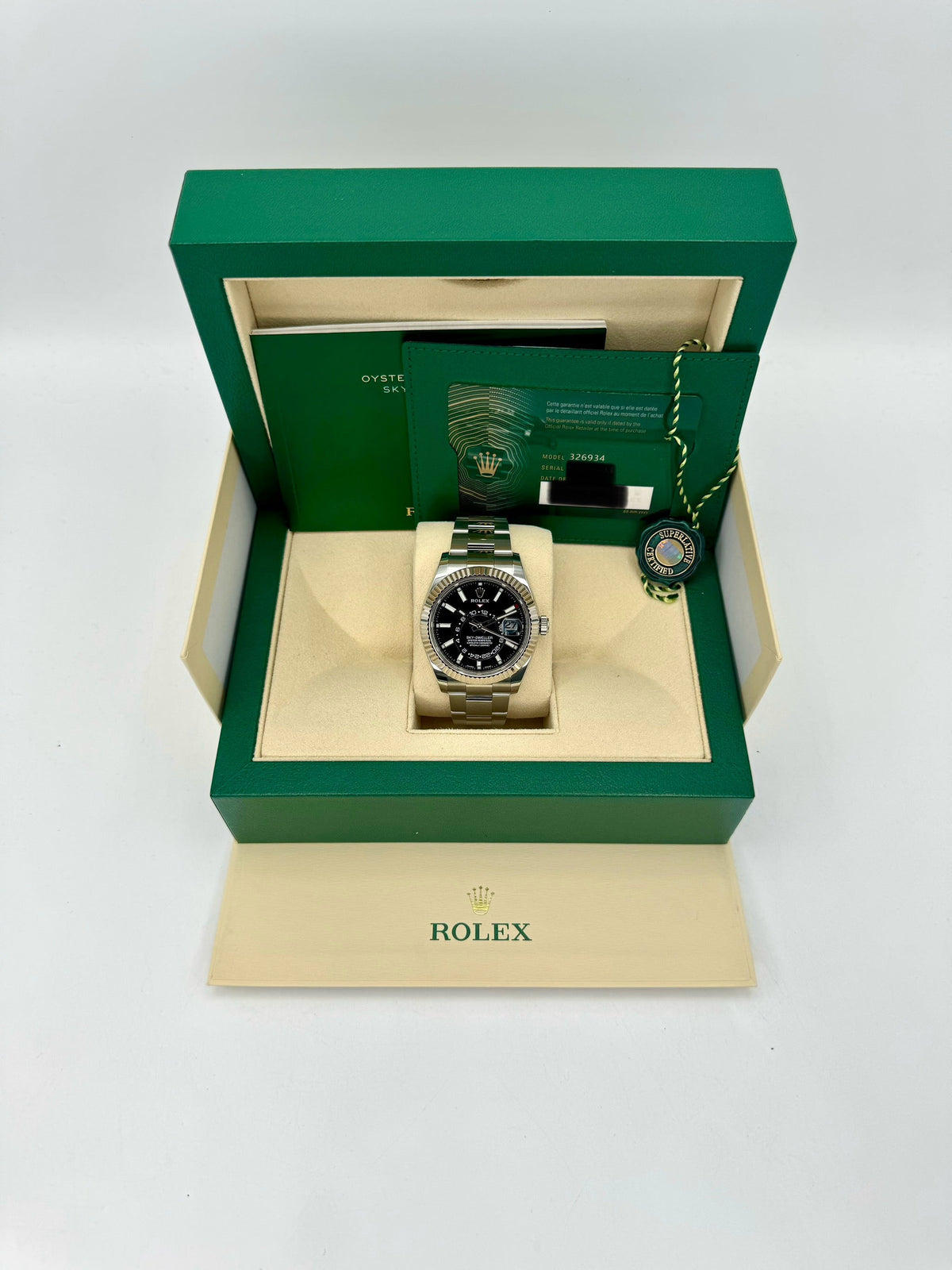 2023 Rolex Sky-Dweller 42mm 326934 Oyster Black Dial