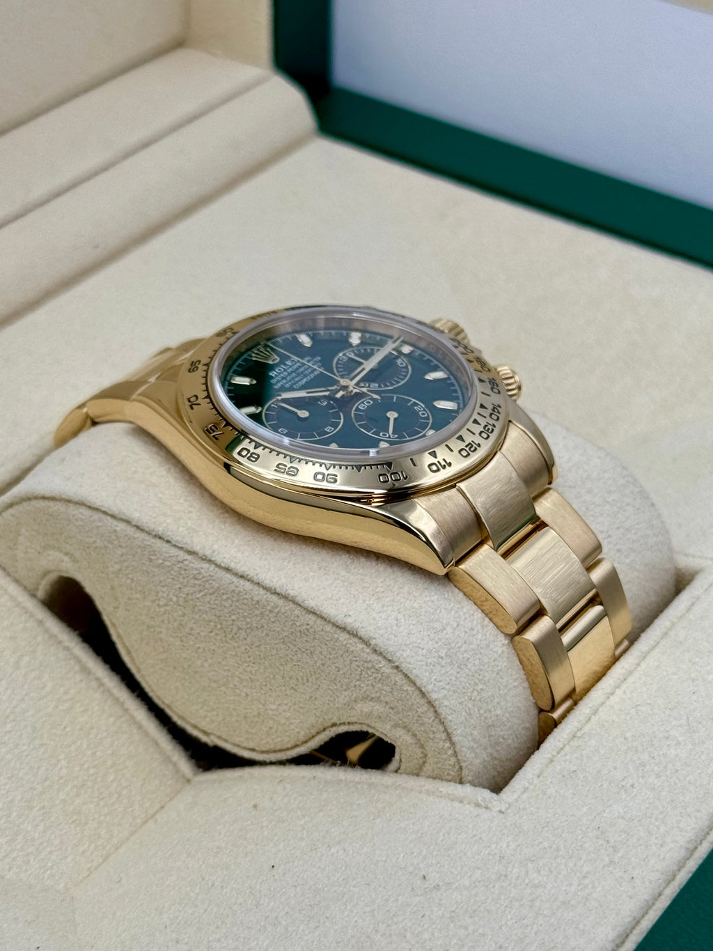 2020 Rolex Daytona "John Mayer" 40mm 116508 Yellow Gold Green Dial
