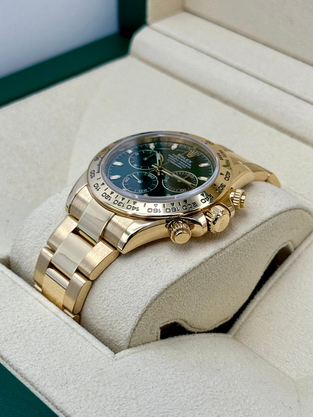 2020 Rolex Daytona "John Mayer" 40mm 116508 Yellow Gold Green Dial