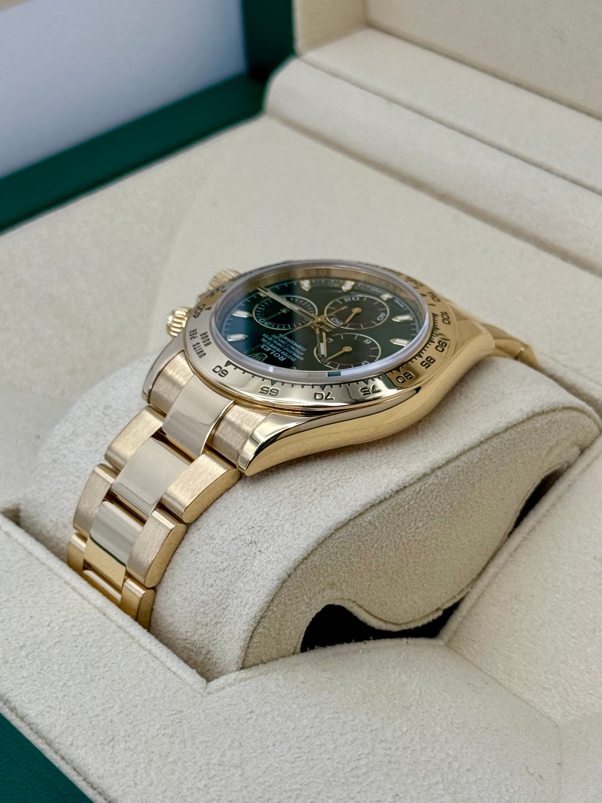 2020 Rolex Daytona "John Mayer" 40mm 116508 Yellow Gold Green Dial