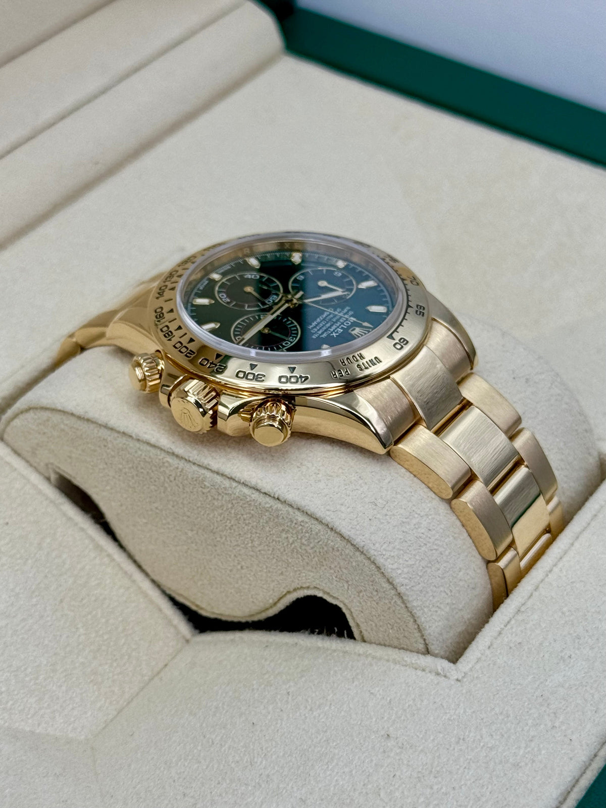 2020 Rolex Daytona "John Mayer" 40mm 116508 Yellow Gold Green Dial