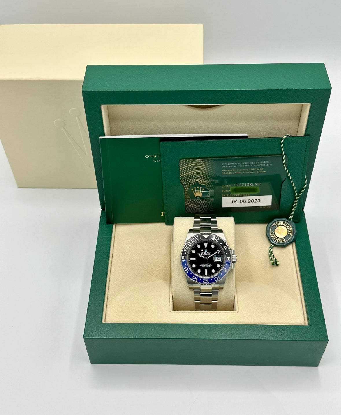2023 Rolex GMT-Master II "Batman" 40mm 126710BLNR Oyster