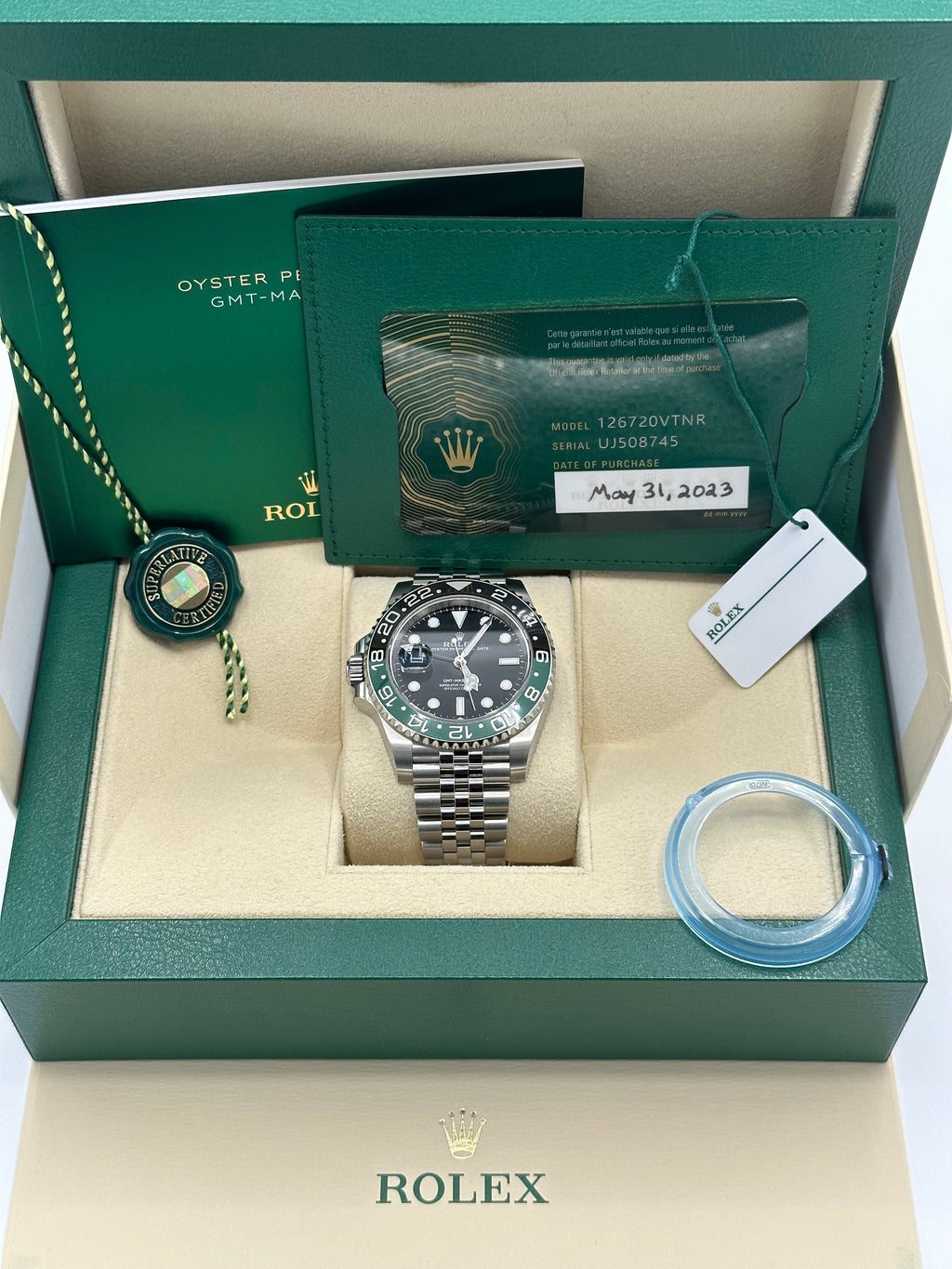 2023 Rolex GMT Master-II "Sprite" 40mm 126720VTNR Jubilee