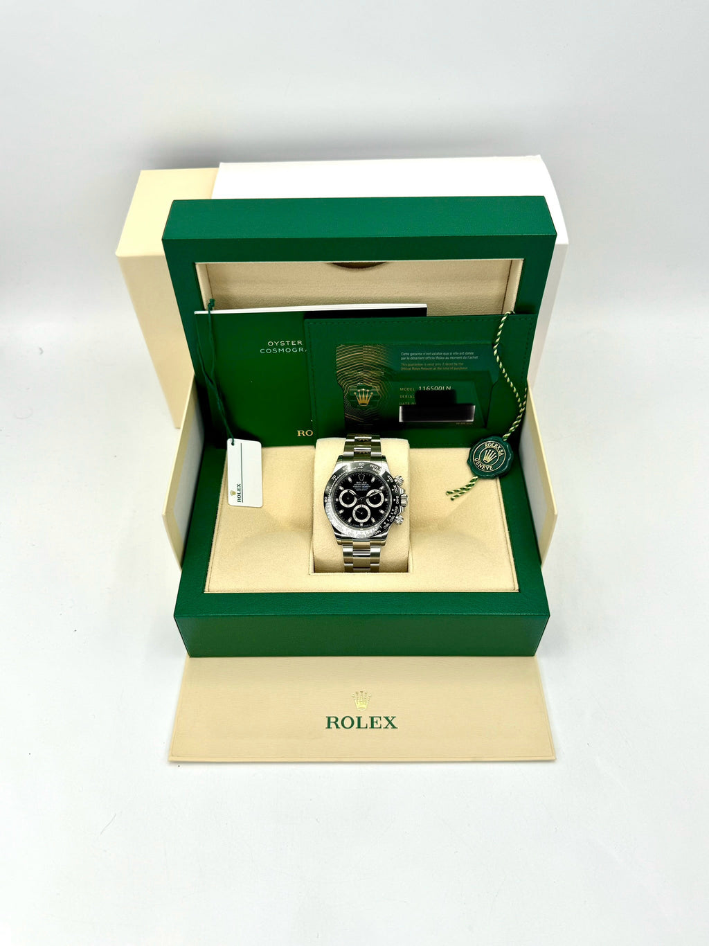 NEW 2023 Rolex Daytona 40mm 116500LN Stainless Steel Black Dial