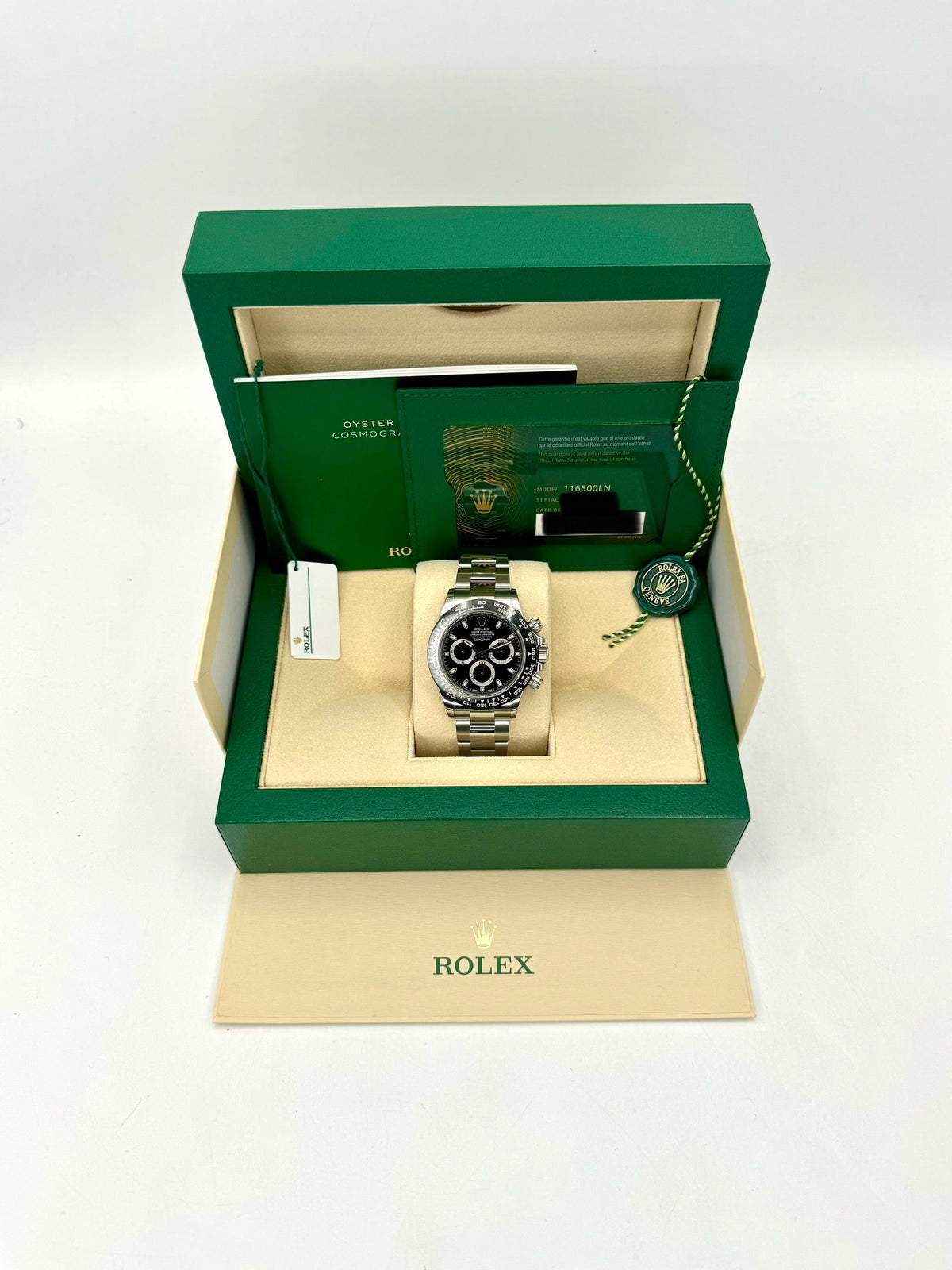 NEW 2023 Rolex Daytona 40mm 116500LN Stainless Steel Black Dial