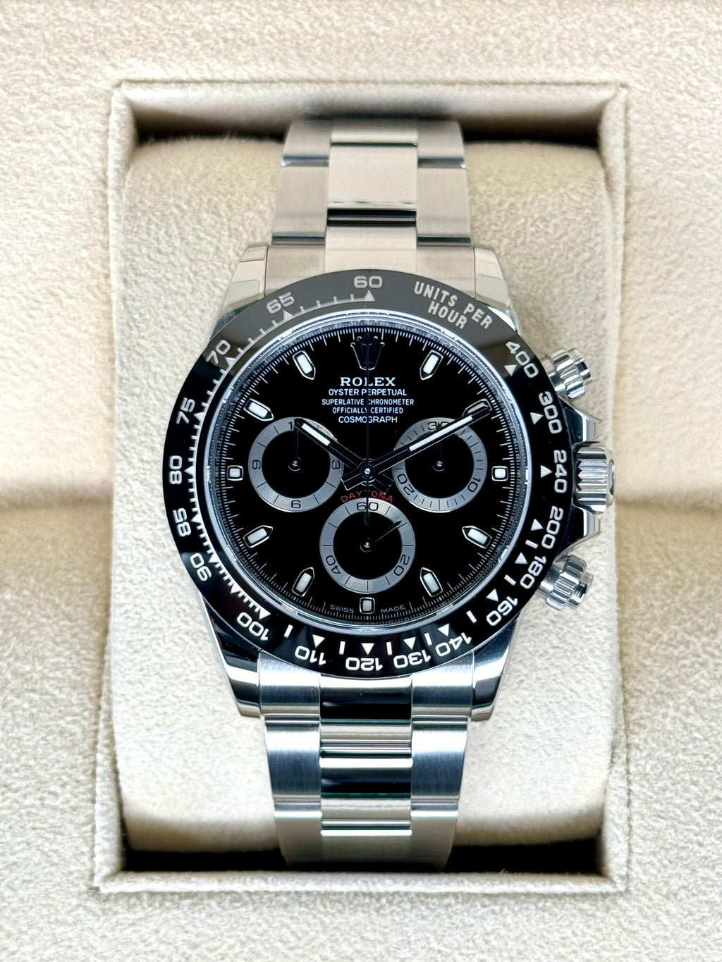 NEW 2023 Rolex Daytona 40mm 116500LN Stainless Steel Black Dial
