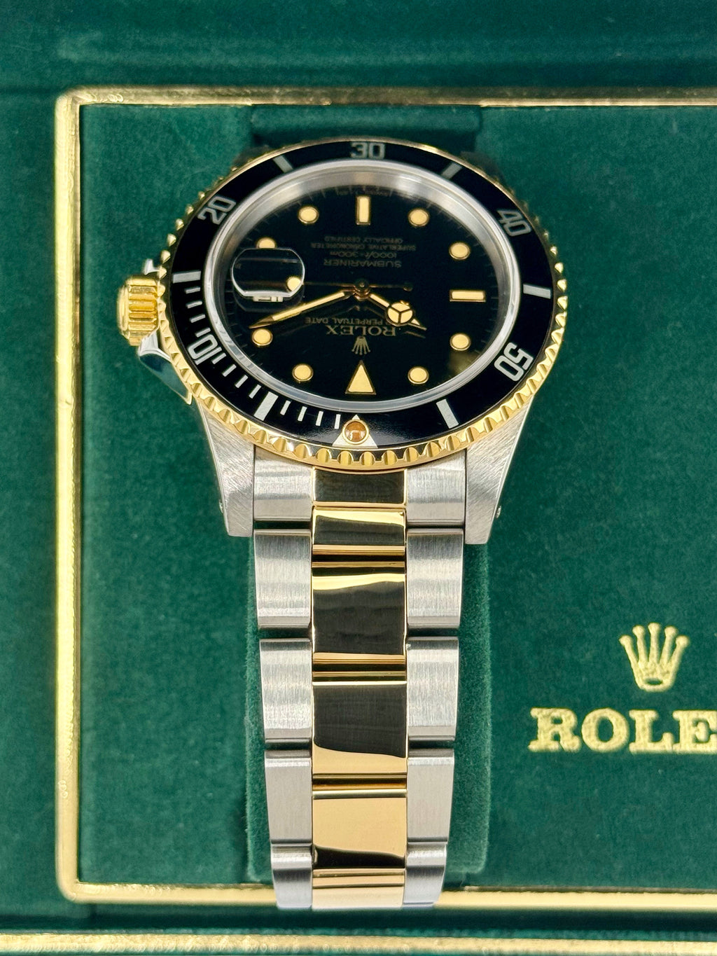 1984 Rolex Submariner 40mm 16803 Two-Tone Black Dial