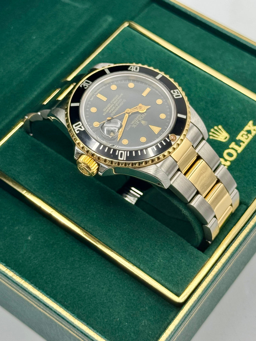 1984 Rolex Submariner 40mm 16803 Two-Tone Black Dial