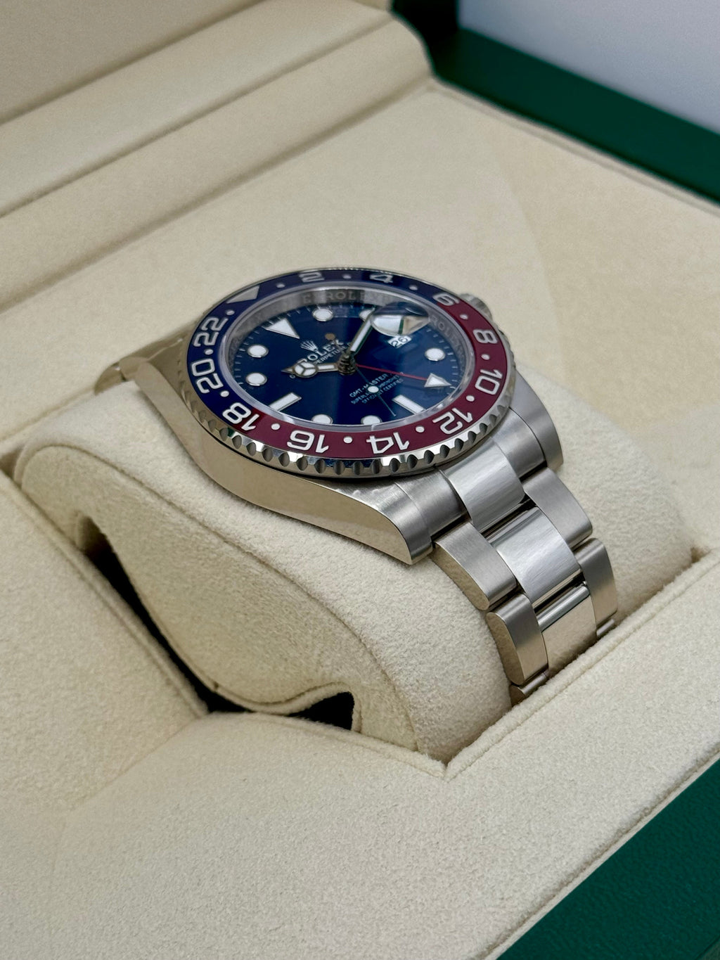 NEW 2023 Rolex GMT-Master II "Pepsi" 40mm 126719BLRO White Gold Oyster
