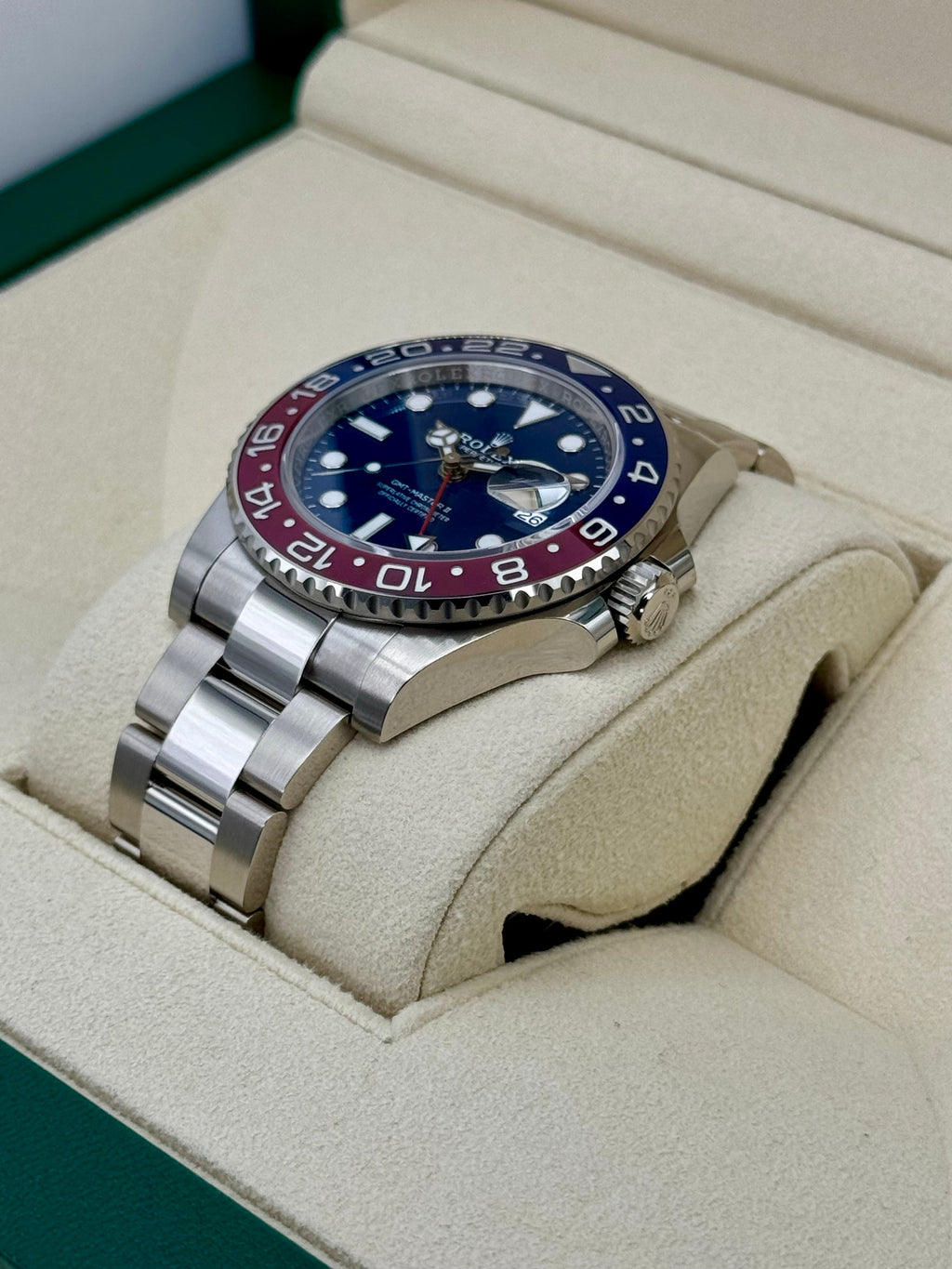 NEW 2023 Rolex GMT-Master II "Pepsi" 40mm 126719BLRO White Gold Oyster