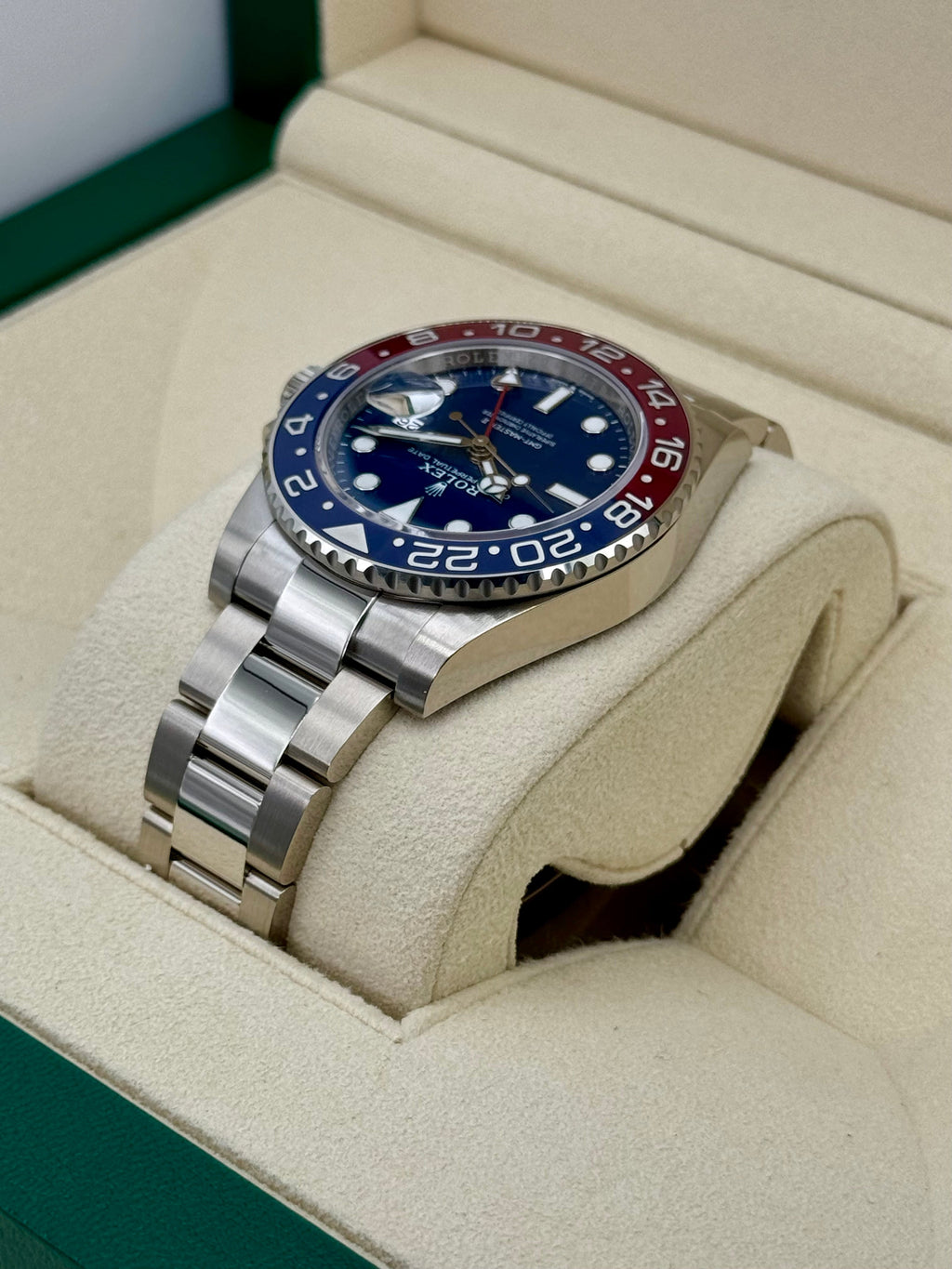 NEW 2023 Rolex GMT-Master II "Pepsi" 40mm 126719BLRO White Gold Oyster