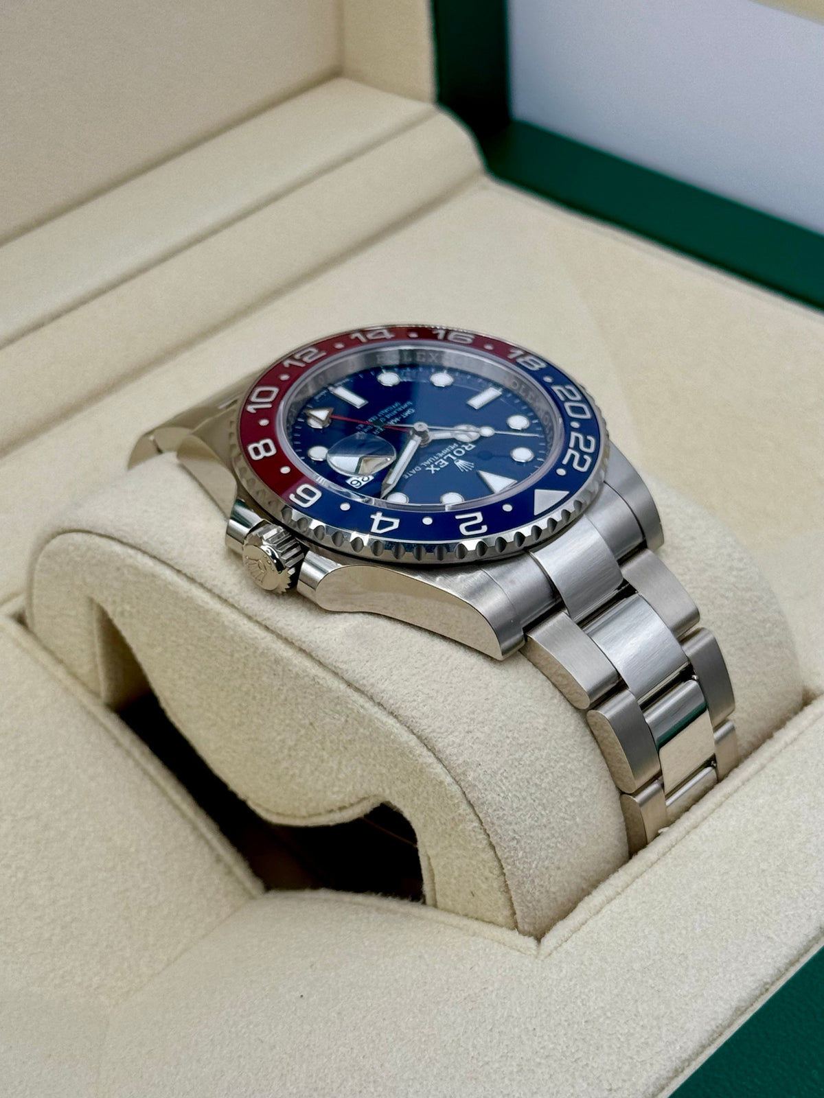 NEW 2023 Rolex GMT-Master II "Pepsi" 40mm 126719BLRO White Gold Oyster