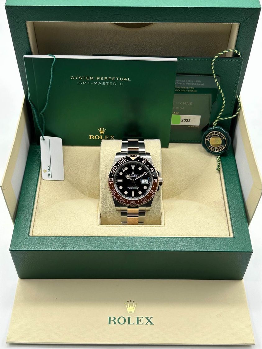 NEW 2023 Rolex GMT-Master II "Rootbeer" 126711CHNR Two-Tone