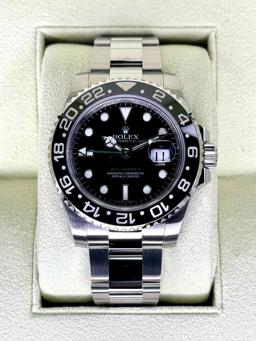 2012 Rolex GMT-Master II 40mm 116710LN Stainless Steel Black Dial